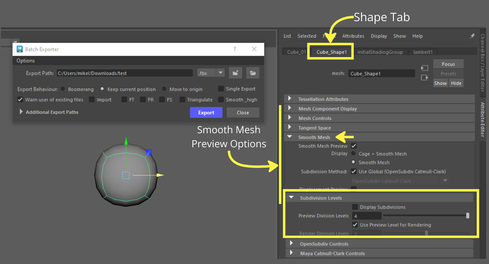 Batch Exporter Smooth 3