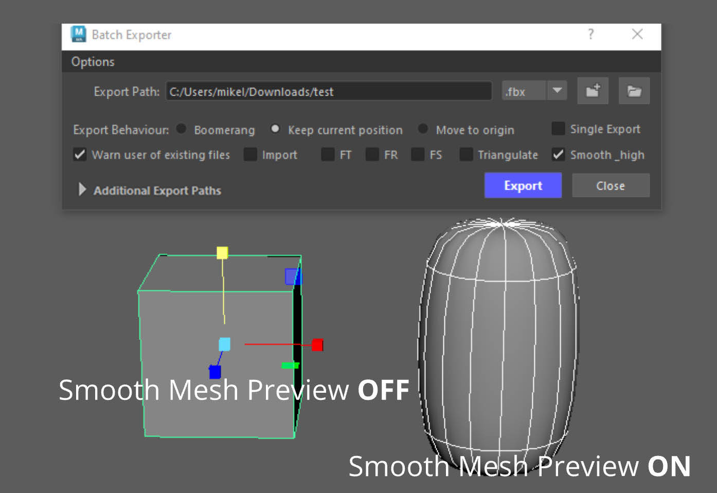 Batch Exporter Smooth High 2
