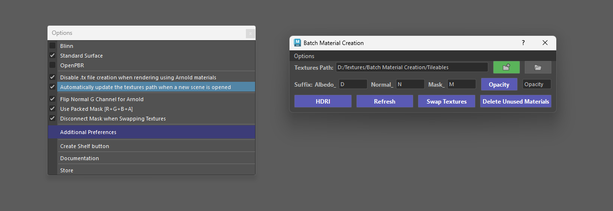 Batch Exporter Window